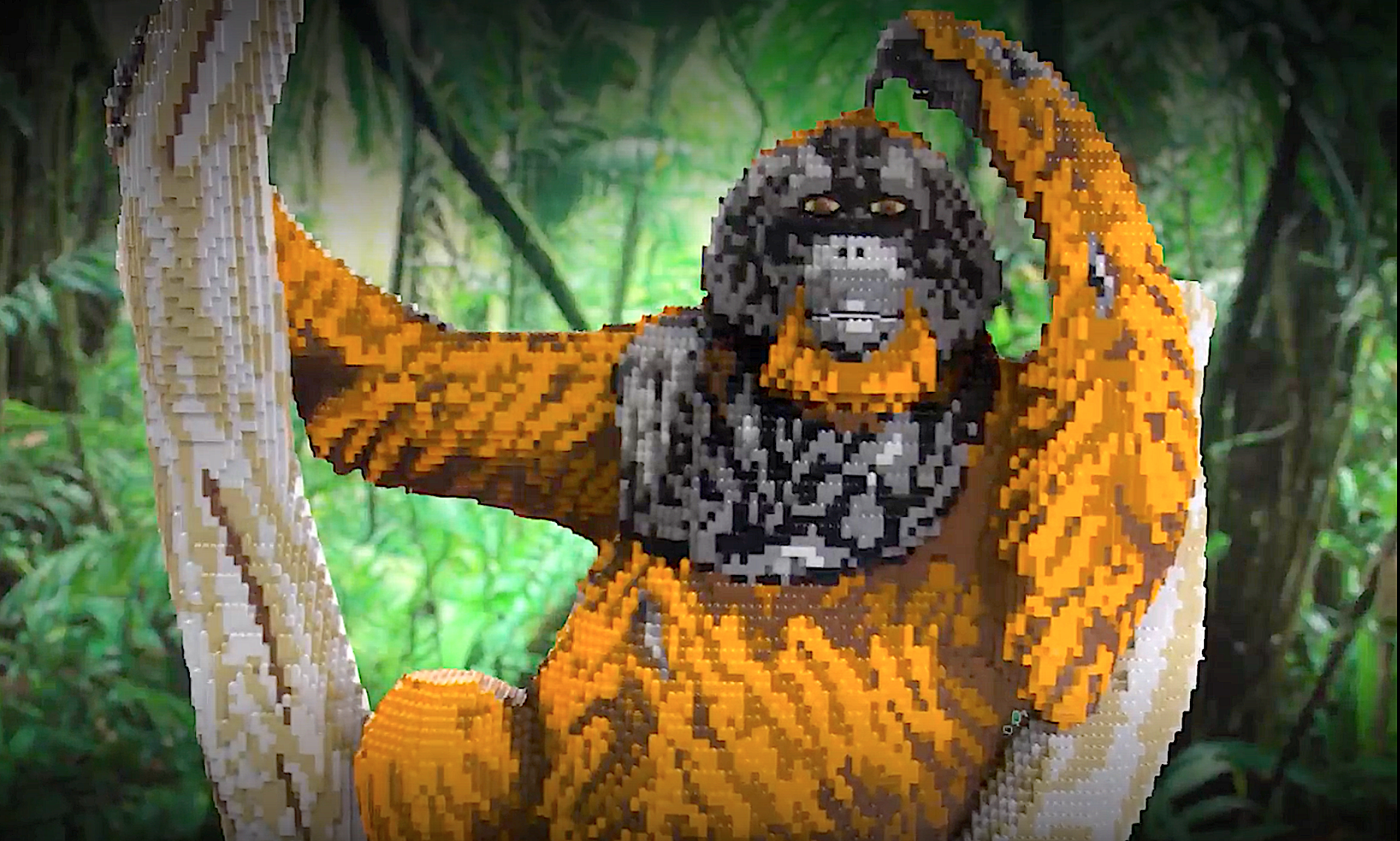Bricklive Gorilla skulptūros nuotrauka